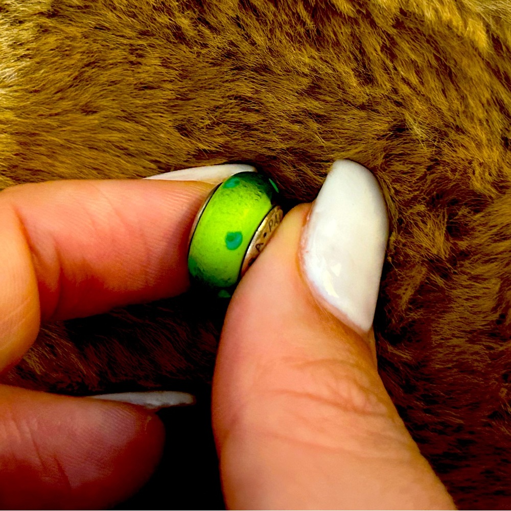Green Murano Charm